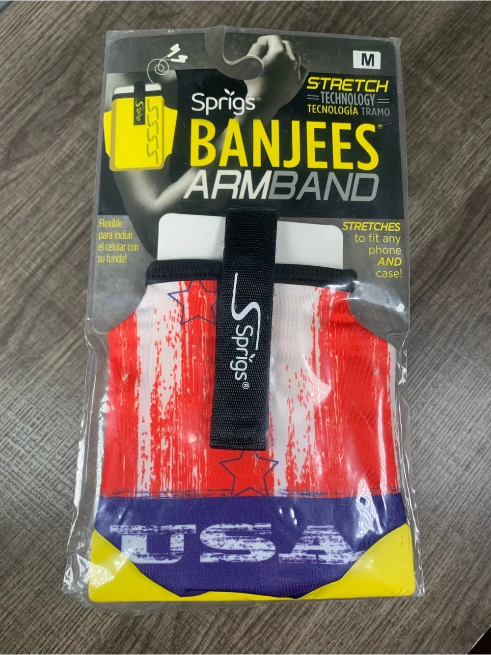 🔥NEW Sprigs Banjees Arm Band Running Exercise USA Unisex Size M